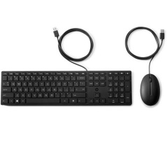Tastiera e Mouse HP 9SR36AAABE Qwerty in Spagnolo Nero
