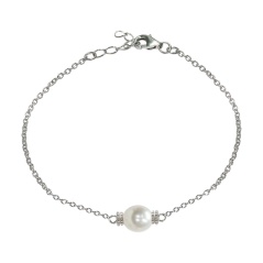 Mayumi Bracciale - argento 925 - perla di acqua dolce - 6.5 - 7 mm