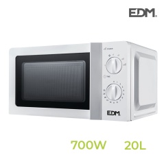 Microonde EDM Bianco Multicolore 700 W 20 L