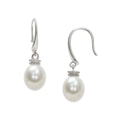 Mayumi Orecchini pendenti - argento- perle di acqua dolce perla Ø 7.5 - 8 mm
