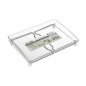 Plate Rack Confortime Foldable Transparent 31 x 22 x 16,8 cm (12 Units)