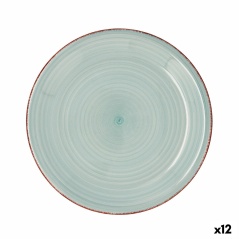 Piatto da pranzo Quid Vita Aqua Turchese Ceramica Ø 27 cm (12 Unità)