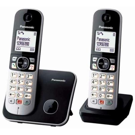Telefono Senza Fili Panasonic KX-TG6852SPB Nero