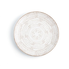 Piatto da pranzo Ariane Tornado White Bicolore Ceramica Ø 18 cm (12 Unità)