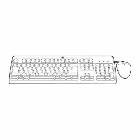 Tastiera e Mouse HPE 631348-B21 Nero Spagnolo Qwerty in Spagnolo QWERTY