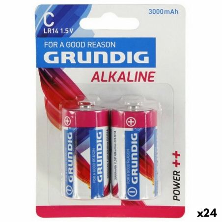 Alkaline Batteries LR14 Grundig Type C (24 Units)