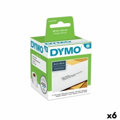 Etichette per Stampante Dymo 99010 28 x 89 mm LabelWriter™ Bianco Nero (6 Unità)