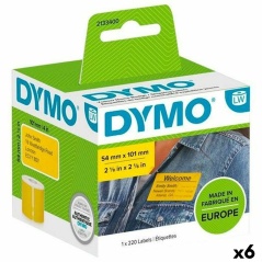 Printer Labels Dymo Label Writer Yellow 220 Pieces 54 x 7 mm (6 Units)