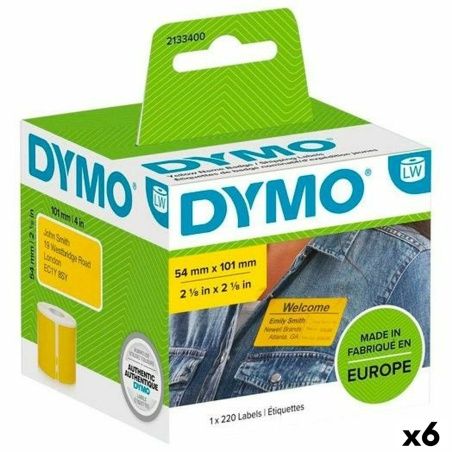 Etichette per Stampante Dymo Label Writer Giallo 220 Pezzi 54 x 7 mm (6 Unità)