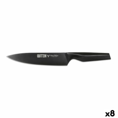 Coltello da chef Quttin Black Edition 20 cm (8 Unità)
