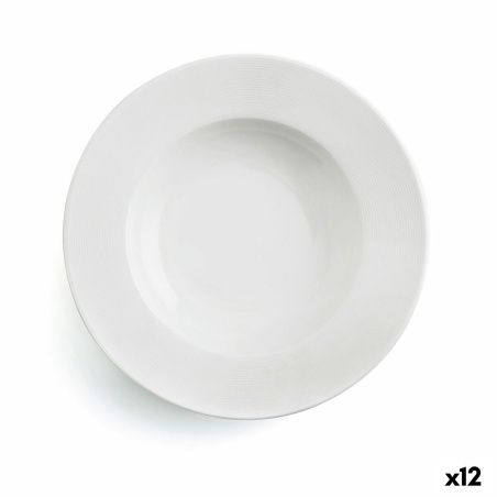 Deep Plate Ariane Orba Ceramic White 23 cm (12 Units)