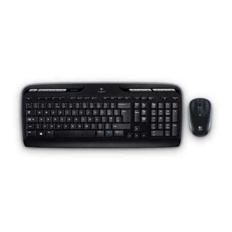 Keyboard and Wireless Mouse Logitech MK330 Black Spanish Qwerty