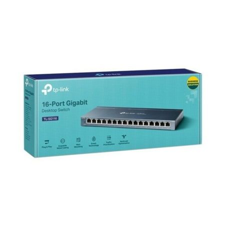 Desktop Switch TP-Link TL-SG116 RJ45 Black (16 Ports)