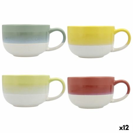 Tazza Quid Atenua Ceramica Multicolore (460 ml) (12 Unità)
