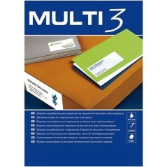 Printer Labels MULTI 3 48,5 x 16,9 mm White Upright 500 Sheets