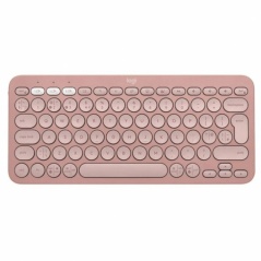 Wireless Keyboard Logitech Pebble Keys 2 K380s Spanish Qwerty Pink