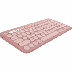 Wireless Keyboard Logitech Pebble Keys 2 K380s Spanish Qwerty Pink