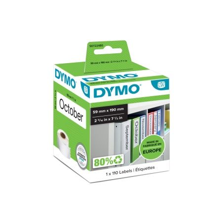 Printer Labels Dymo 99019 59 x 190 mm LabelWriter™ White Black (6 Units)