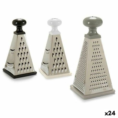 Grater Multiple Triangular Stainless steel 9,5 x 20 x 9,5 cm (24 Units)