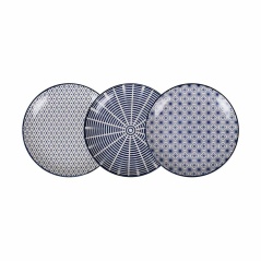 Serving Platter Alfares Masako 20,3 x 2,5 cm Blue (18 Units)