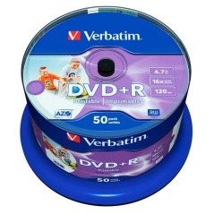 DVD-R Verbatim 50 Unità 4,7 GB 16x (50 Unità)