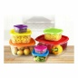 Set of lunch boxes Privilege Multicolour Stackable Squared 7 Pieces (12 Units)