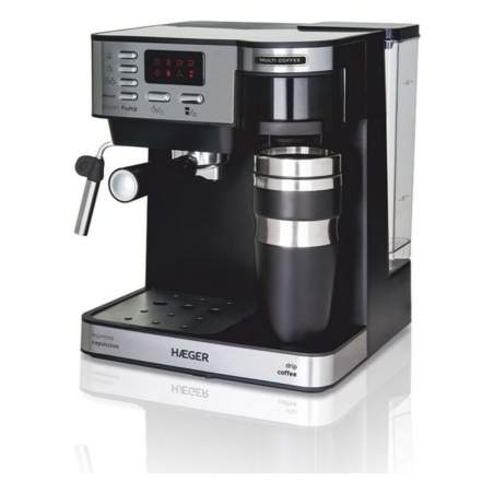 Caffettiera Express a Leva Haeger 1450W Multicolore 1,2 L