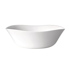 Salad Bowl Bormioli Rocco Parma White Glass (24 cm) (12 Units)