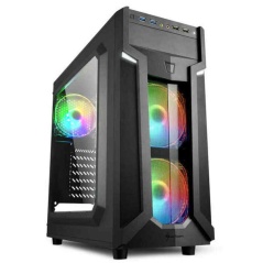 ATX Semi-tower Box Sharkoon VG6-W RGB Black