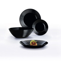 Bowl Luminarc Harena Soup 20 cm Black Glass (24 Units)