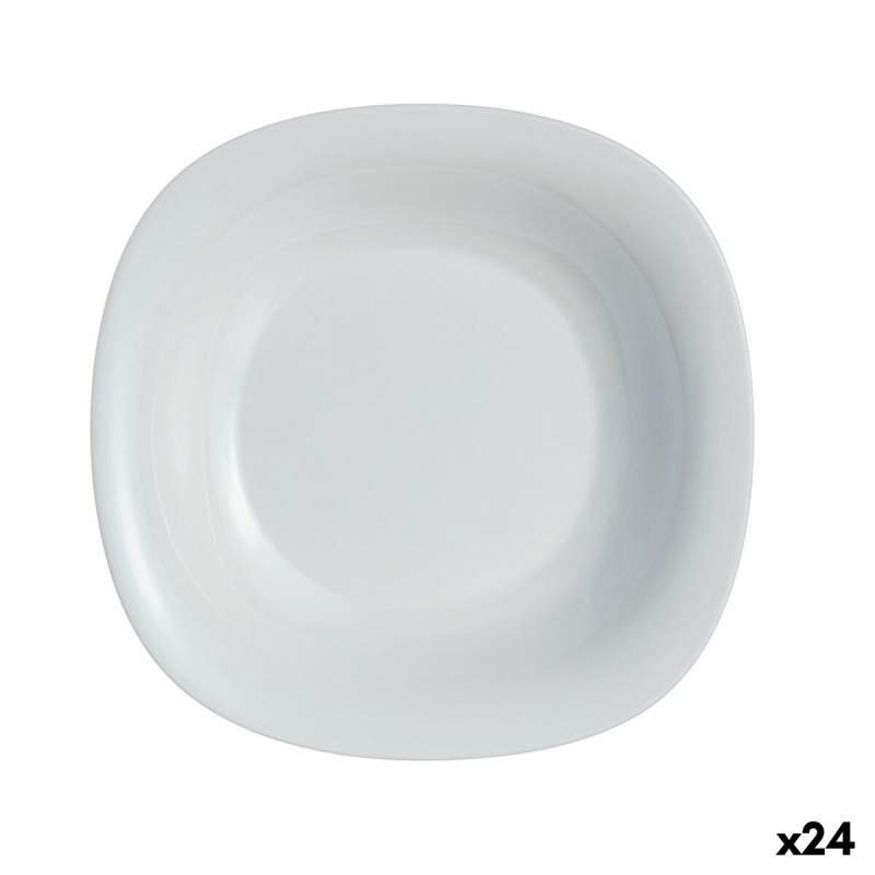 Piatto Fondo Luminarc Carine Granit Grigio Vetro Ø 21 cm (24 Unità)