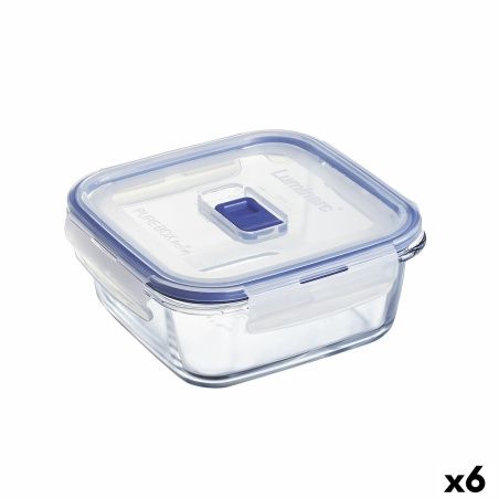 Hermetic Lunch Box Luminarc Pure Box Active 760 ml Bicoloured Glass (6 Units)