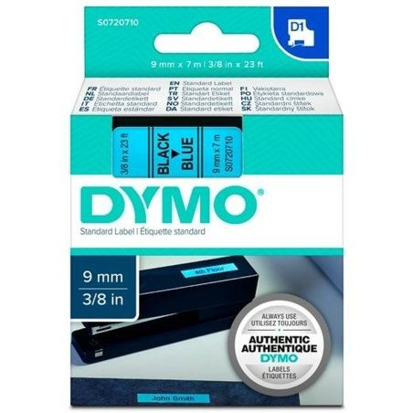 Nastro Laminato per Etichettatrici Dymo D1 40916 9 mm LabelManager™ Nero Azzurro (5 Unità)