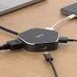 3-Port USB Hub D-Link DUB-M420 Black/Grey Black/Silver 60 W