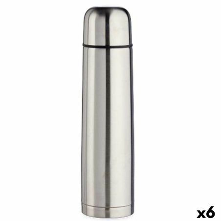 Thermos Silver 1 L Stainless steel (6 Units)