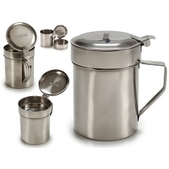 Oil pot for Meat or Fish Silver Stainless steel 500 ml (24 Units)