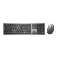 Keyboard and Wireless Mouse Dell KM7321WGY Grey Spanish Qwerty QWERTY
