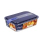 Porta pranzo Ermetico Luminarc Easy Box Azzurro Vetro (6 Unità) (1,97 l)