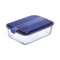 Porta pranzo Ermetico Luminarc Easy Box Azzurro Vetro (6 Unità) (1,97 l)