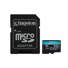 Scheda Di Memoria Micro SD con Adattatore Kingston SDCG3/512GB Classe 10 512 GB UHS-I