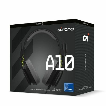Auricolari con Microfono Gaming Logitech A10 Nero