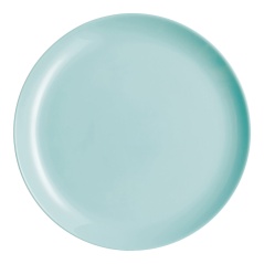 Flat plate Luminarc Diwali Turquoise Glass (25 cm) (24 Units)