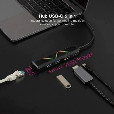 USB Hub NANOCABLE 10.16.0501