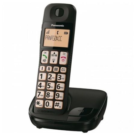 Telefono Senza Fili Panasonic KX-TGE310SPB Nero