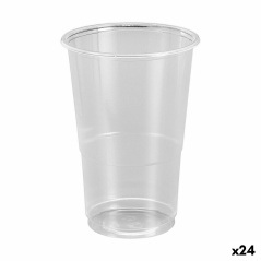 Set of reusable glasses Algon Transparent 50 Pieces 300 ml (24 Units)