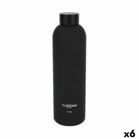 Bottiglia Térmica ThermoSport Soft Touch Nero 1 L (6 Unità)