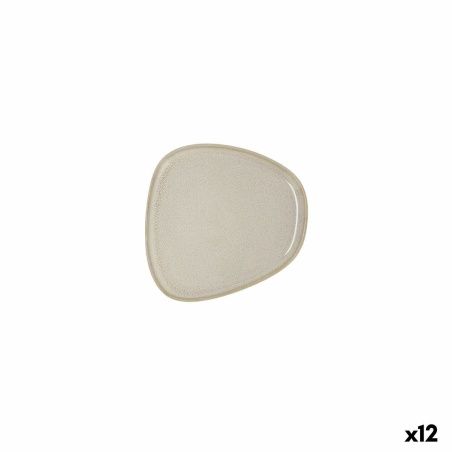Flat plate Bidasoa Ikonic Ceramic White (14 x 13,6 cm) (Pack 12x)