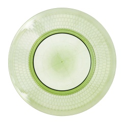 Flat plate Quid Viba Green Plastic 27 cm Ø 27 cm (12 Units) (Pack 12x)