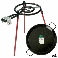 Paellero a Gas Ø 46 cm Set Metallo (4 Unità)