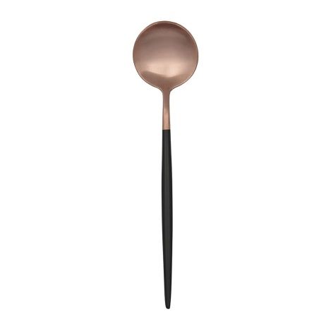Set of Spoons Bidasoa Gio Black Copper Metal 12 Units